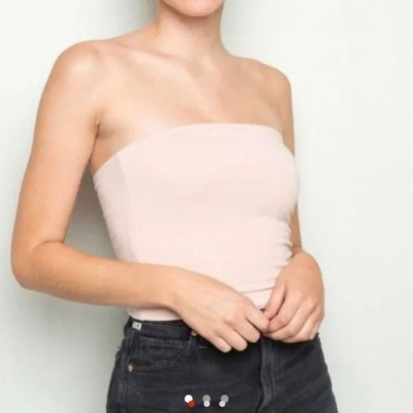 Brandy Melville Tops - Brandy Melville Light Pink Tube Top